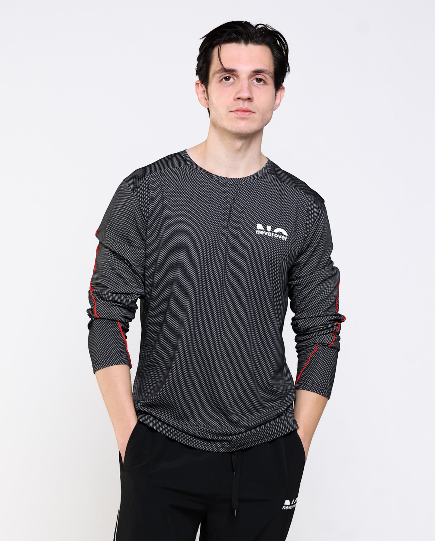 Men's Essential Striped Long Sleeve T-shirt - Neverover Activewear