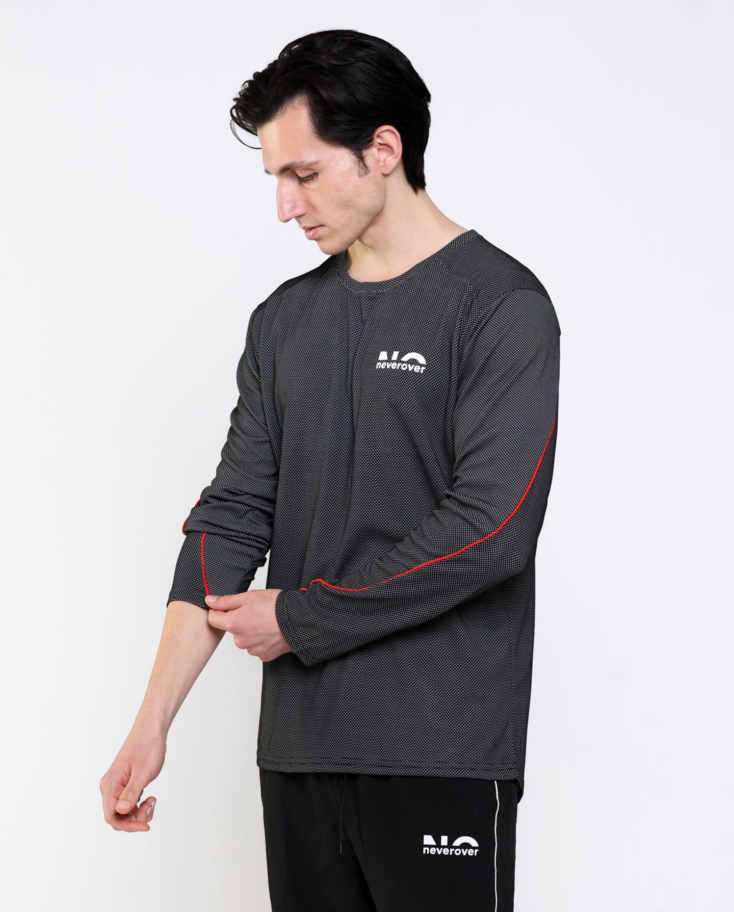 Men's Essential Striped Long Sleeve T-shirt - Neverover Activewear