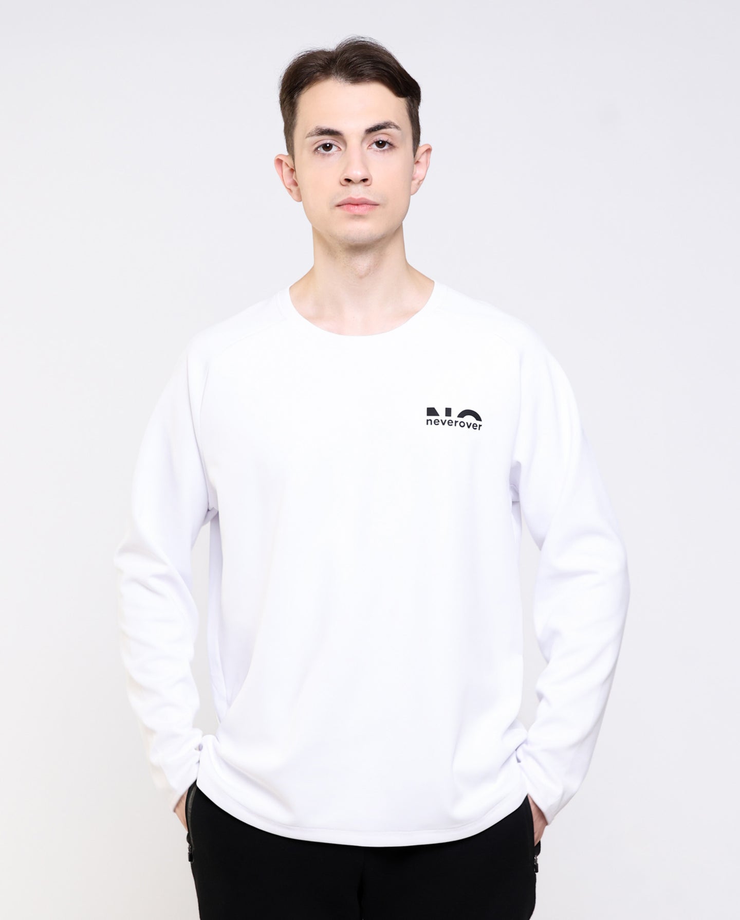 Men's Essential Oversized Long Sleeve T-shirt - Neverover Activewear