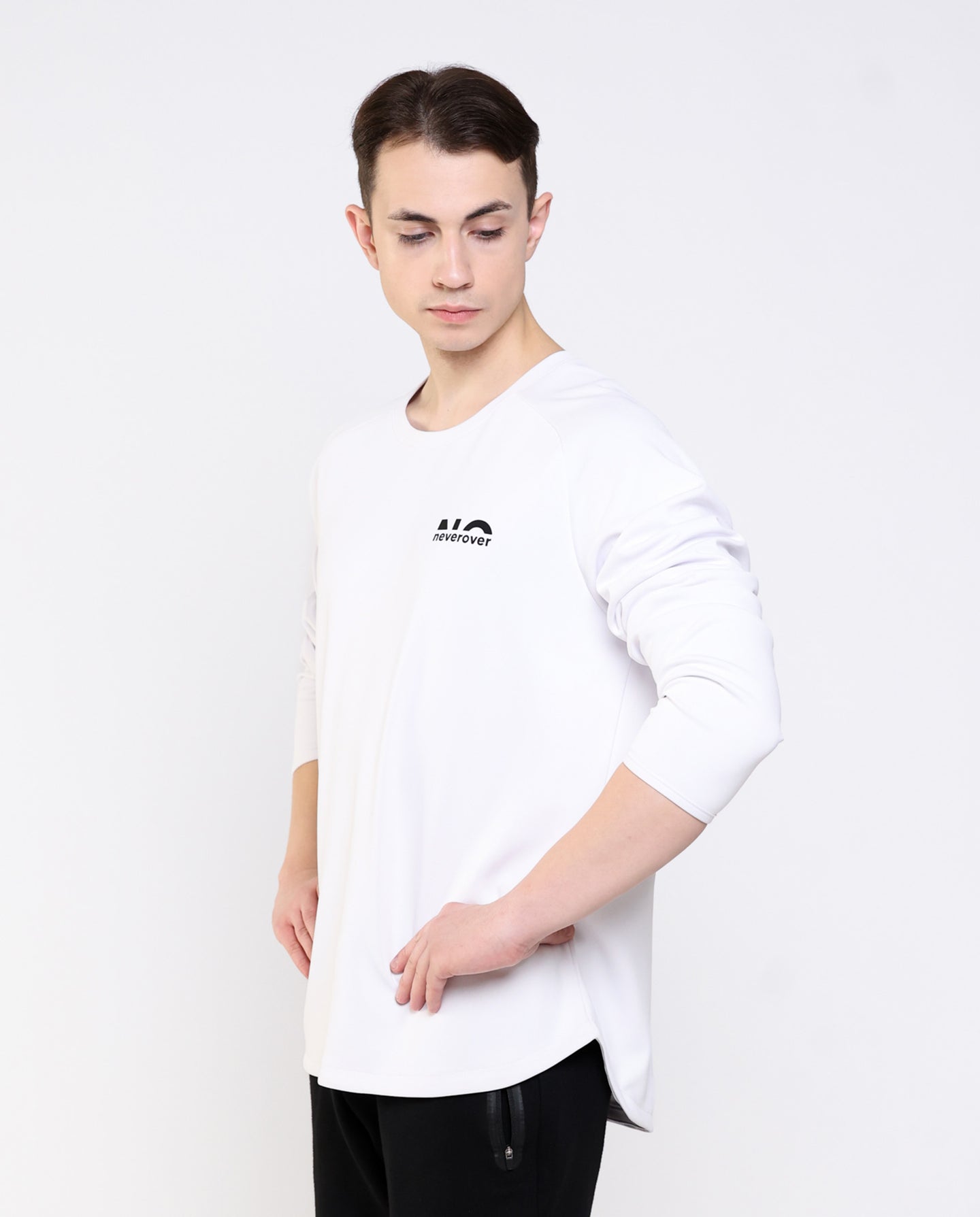 Men's Essential Oversized Long Sleeve T-shirt - Neverover Activewear