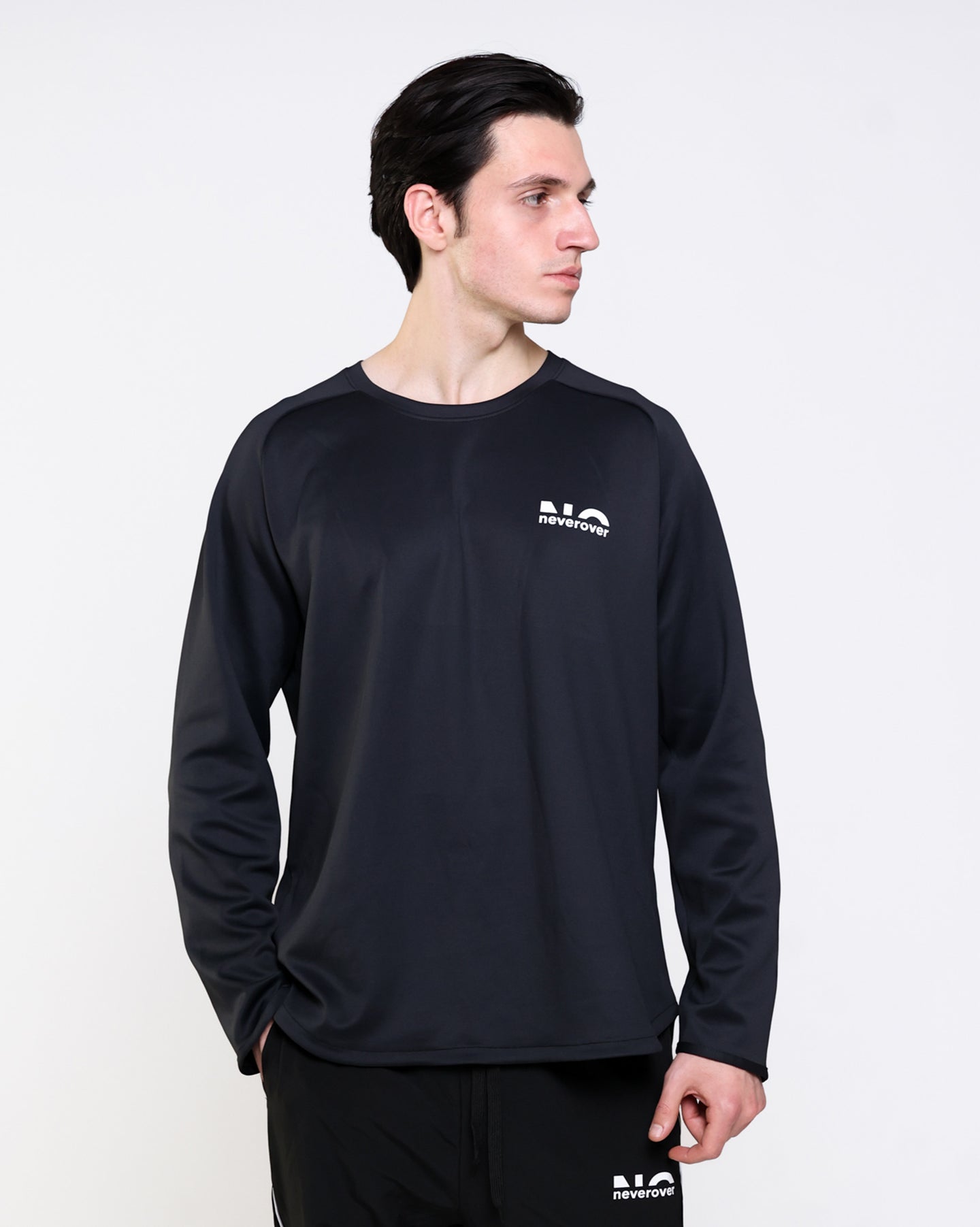 Men's Essential Oversized Long Sleeve T-shirt - Neverover Activewear