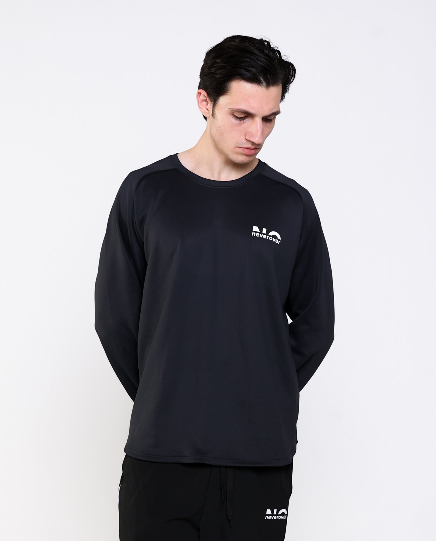 Men's Essential Oversized Long Sleeve T-shirt - Neverover Activewear