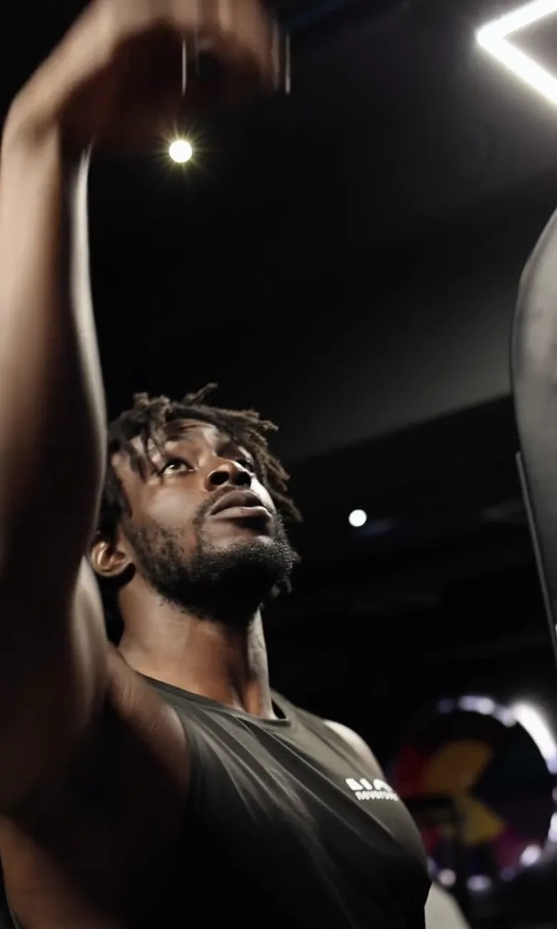 Neverover athlete training in the gym